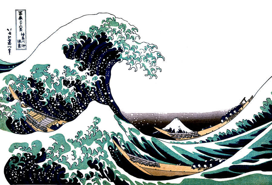 Japanese Tsunami Painting
